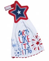 20" x 10" "Party Like It's 1776" Hang-Up Kitchen Towel