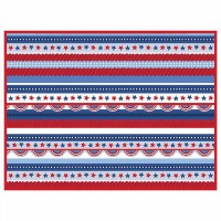 15" x 20" Red White Blue Bunting Reversible Drying Mat