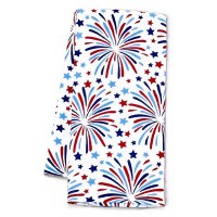 26" x 16" Red White Blue Fireworks Dual Purpose Kitchen Towel