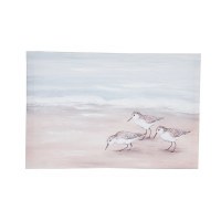 10" X 15" Sandpiper Beach Coastal Canvas
