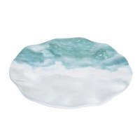 9" Round Shoreline Melamine Plate
