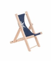 7" Navy Starfish Beach Chair Cell Phone Holder