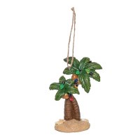 4" Two Christmas Palms Polyresin Ornament