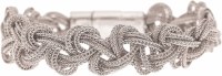 Silver Braid Chain Magnetic Bracelet