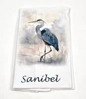24" x 18" Sanibel Blue Heron Kitchen Towel