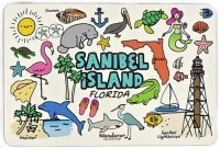 3" x 4.5" "Sanibel Island Florida" Icon Magnet