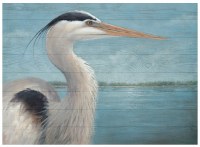 40" x 55" Lakeside Heron Plaque