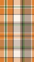 8" x 4" Orange and Green Plaid Guest Towels