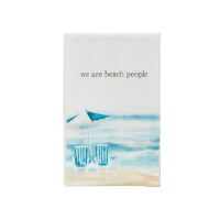 26" x 16" Beach People Flour Sack Kitchen Towel by Mud Pie