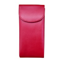 3" x 6.75" Indian Pink Double Flap Eyeglass Case