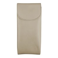 3" x 6.75" Bone Double Flap Eyeglass Case
