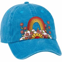"Think Happy Thoughts" Blue Ball Cap