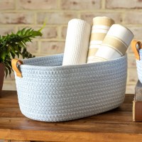 9" x 12" Blue Fabric Basket
