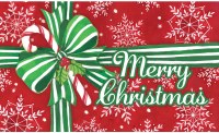 18" x 30" "Merry Christmas" Present Doormat