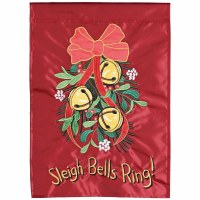 18" x 13" Sleigh Bells Mini Garden Flag
