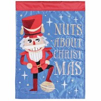 18" x 13" "Nuts About Christmas" Mini Garden Flag