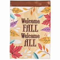 18" x 13" "Welcome Fall Welcome All" Mini Garden Flag
