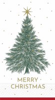 8" x 4" "Merry Christmas" Good Tidings Guest Towels