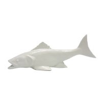 14" White Ceramic Fish