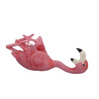 12" Pink Flamingo Polyresin Bottle Holder