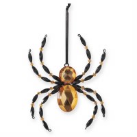 5" Orange and Black Spider Ornament