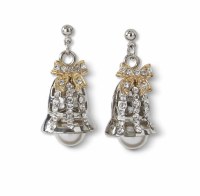 Silver Bling Bell Earrings