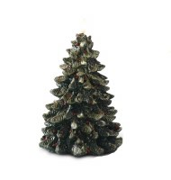 9" Polyresin LED Green Christmas Tree