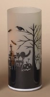 8" LED White Halloween Scene Cylinder