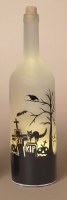 13" LED White Halloween Scene Bottle