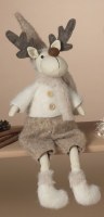 11" Beige Boy Moose Plush