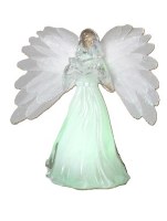 5" LED Angel With Book Figurine
