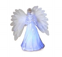 5" LED Angel With Horn Figurine