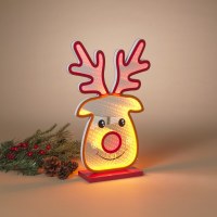 14" LED Reindeer Head Infinity Light