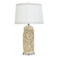 31" Beige Starfish Openwork Nightlight Table Lamp