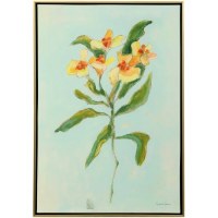 41" x 31" Orange Lily 1 Framed Canvas