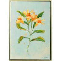 41" x 31" Orange Lily 2 Framed Canvas