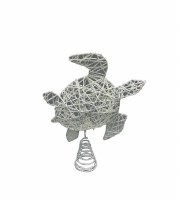 11" LED White Turtle Tree Topper