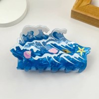 Blue Wave Coastal Hair Clip