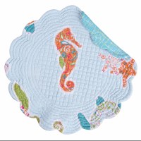 17" Round St. Kitts Coastal Placemat