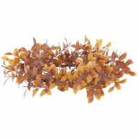 10" Round Faux Brown Small Leaves Canle Ring