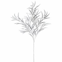 43" Faux Silver Long Leaf Spray