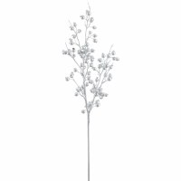 30" Faux Silver Berries Spray