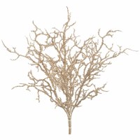 19" Faux Champagne Twig Bush