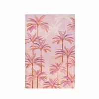 27" x 18" Pink Palm Trees Coastal Kitchen Towel