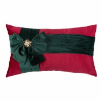 13" x 22" Red and Green Christmas Present Decorative Pillow