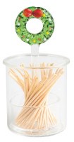 3" Glass Wreath Toothpick Holder by Mud Pie