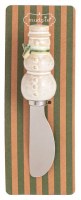 6" White Snowman Spreader by Mud Pie