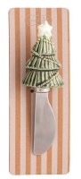 6" Green Christmas Tree Spreader by Mud Pie
