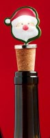 3" LED Santa Claus Bottle Topper by Mud Pie