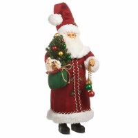 18" Red Santa With Ornaments